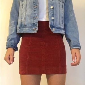 Jolt Orange Mini Skirt